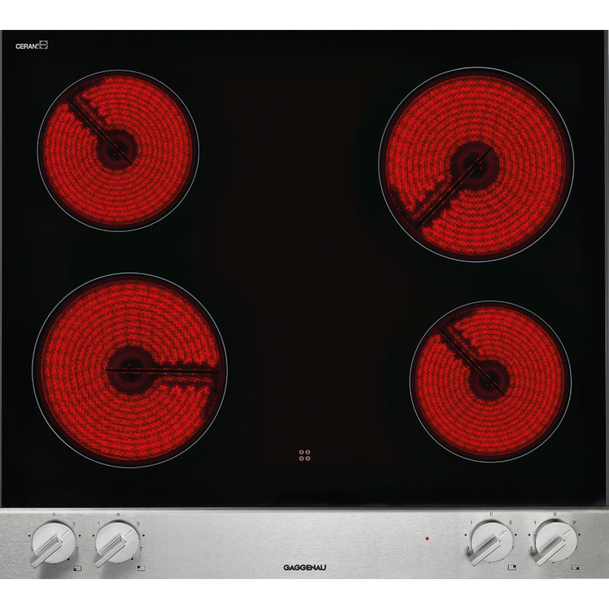 Gaggenau VE260114 60cm 嵌入式四頭電陶爐：Vario 200系列、超快速烹飪、獨立餘熱指示